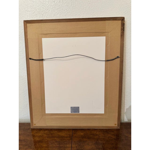 Printmaking Materials Lovely Wedding, Gilded Wood and Glass Frame For Sale - Image 7 of 7