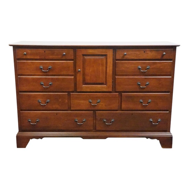 Kincaid Furniture Solid Cherry Early American Traditional Style 64" Triple Dresser 79-161 For Sale