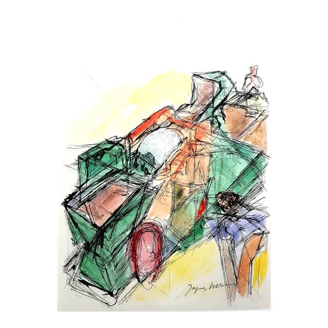 Jacques Villon, Flowers, 1955, Lithograph For Sale