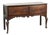 Antique English Oak Dresser with Brass Handles, 1700s For Sale