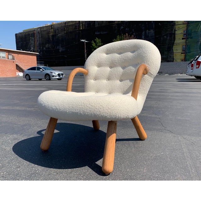 Philip Arctander Style Clam Chair Chairish