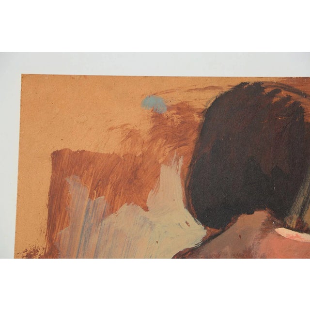 Post Impressionist Toulouse-Lautrec Style Double Sided Nude Oil on Board, Impressionist, French For Sale - Image 3 of 12