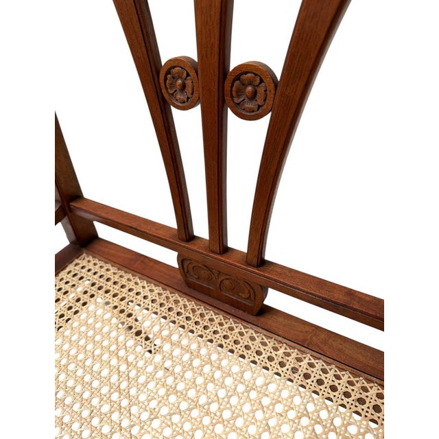 Art Nouveau Armchair with Wicker Seat by H.P. Mutters & Zoon, 1900s For Sale - Image 10 of 12