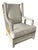 Uttermost Schafer Linen Armchair For Sale