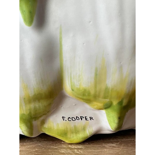 Hollywood Regency Vintage Italian Frederick Cooper Glazed Ceramic Artichoke Lamp For Sale - Image 3 of 7