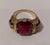 Amtique 18kt Gold Ring with Garnet and Precious Stones, 1890s For Sale - Image 9 of 18