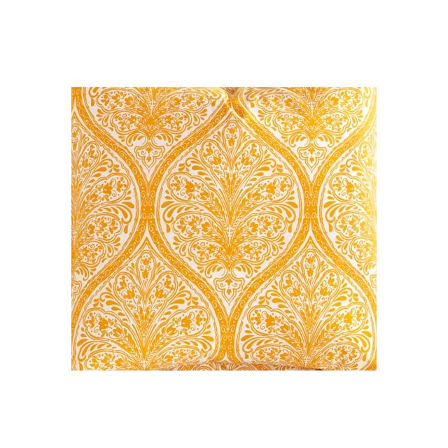 Textile Discontinued Ethan Allen Pillow Sham in Saffron | Eastern Accents/ a Pair For Sale - Image 7 of 12