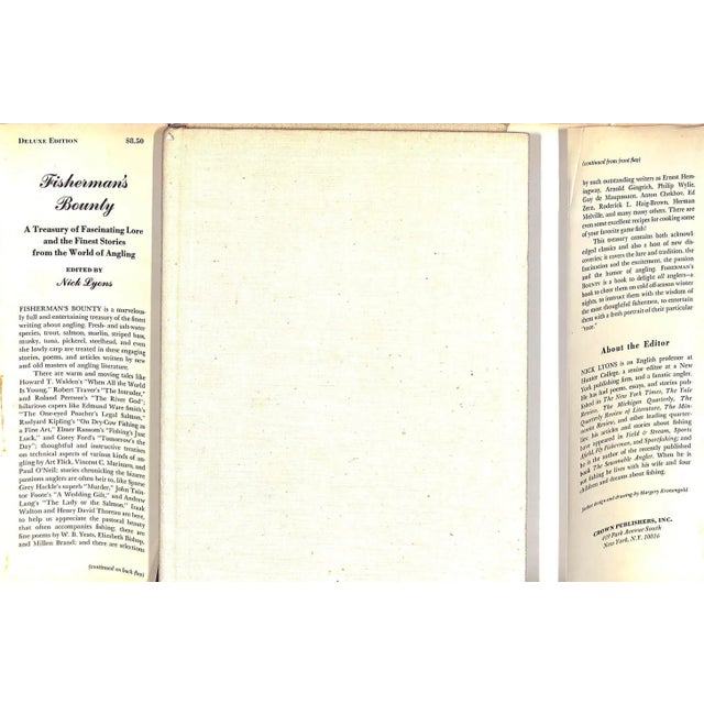 Traditional "Fisherman's Bounty: A Treasury of Fascinating Lore and the Finest Stories From the World of Angling" 1971 Lyons, Nick [Edited By] For Sale - Image 3 of 10