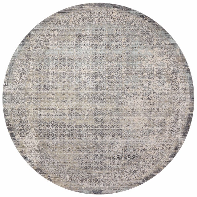 Sky Blue Amber Lewis x Loloi Alie Sky / Stone 9'-6" x 13'-1" Area Rug For Sale - Image 8 of 8