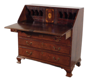 1880s English Oak Slant Front Desk