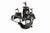 A large french decorative wall sconce depicting an antique multi-masted sailing ship, crafted entirely from worked metal...