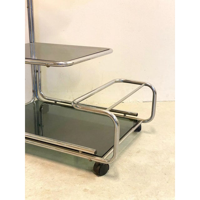 Mid-Century Modern Steel Trolley, 1970s For Sale - Image 10 of 12