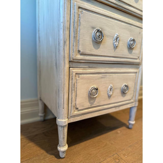 Country Style Tall and Slim Chest of Drawers For Sale - Image 9 of 9