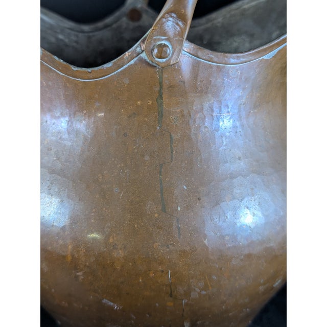 Metal Antique Galvanized Steel & Copper Water Jug Pitcher Double Spout 14" For Sale - Image 7 of 9