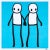 STIK, Holding Hands Signed (Blue), 2020 Lithographic print in colour on 140 gsm smooth woven paper 50 x 50 cm (19.65 x...