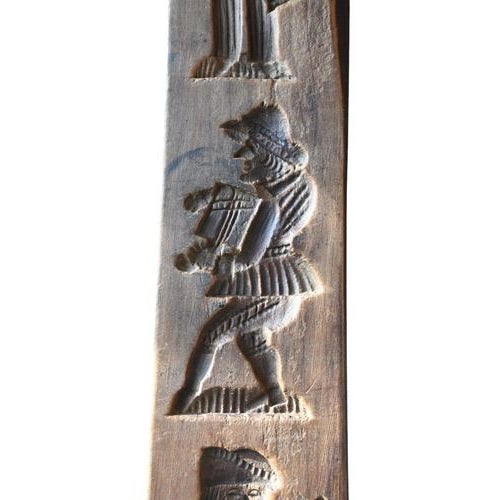 Antique Double-Sided Speculoos Mold Sculpted Musicians, 1800s For Sale - Image 6 of 8
