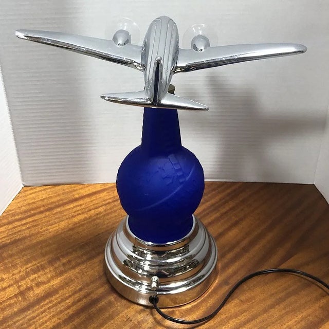 Art Deco 1939 New York World's Fair Dc-3 Airplane Lamp Derico Lighting by Rick Ramírez For Sale - Image 12 of 12