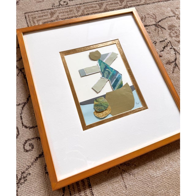 "Cut to the Feeling 4" Original Framed Collage on Paper by Zac Woodiel For Sale - Image 10 of 12