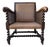 Antique Victorian Barley Twist Armchair on Casters For Sale
