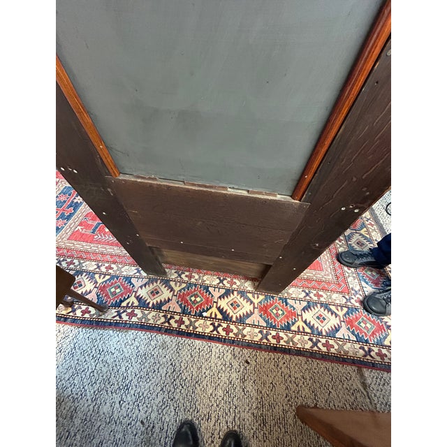 Antique Tiger Oak Hall Tree With Bevelled Mirror & Duck Coat Hooks For Sale - Image 18 of 18