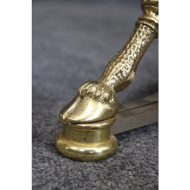 Hollywood Regency Maison Jansen Style LaBarge Brass and Steel Coffee Table For Sale In Philadelphia - Image 6 of 12