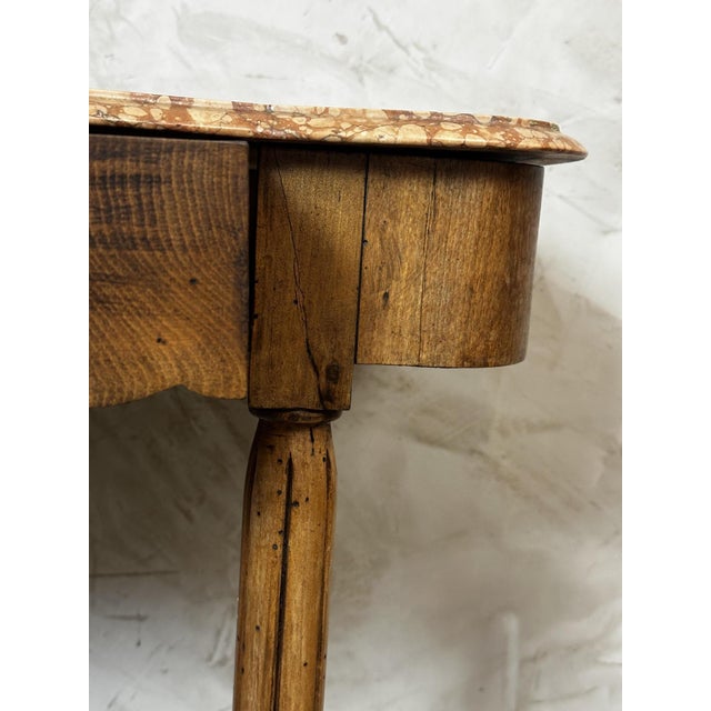 Vintage Art Deco Console Table in Walnut, 1930 For Sale - Image 3 of 14