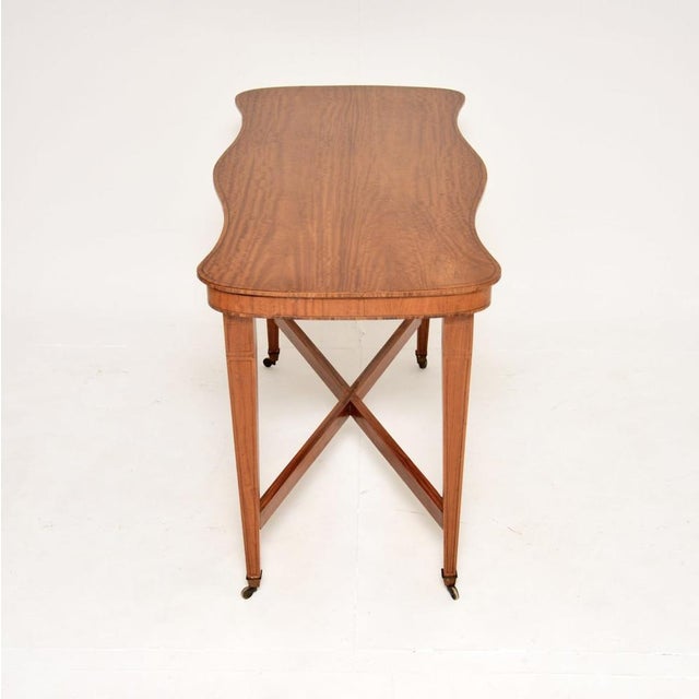 Antique Edwardian Satinwood Occasional Table, 1900s For Sale - Image 4 of 10