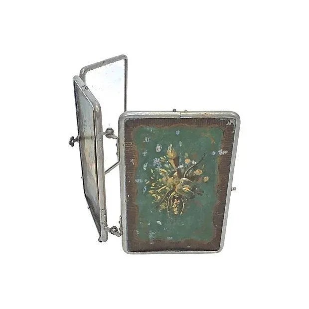 Antique Painted 3Panel Vanity Mirror Chairish