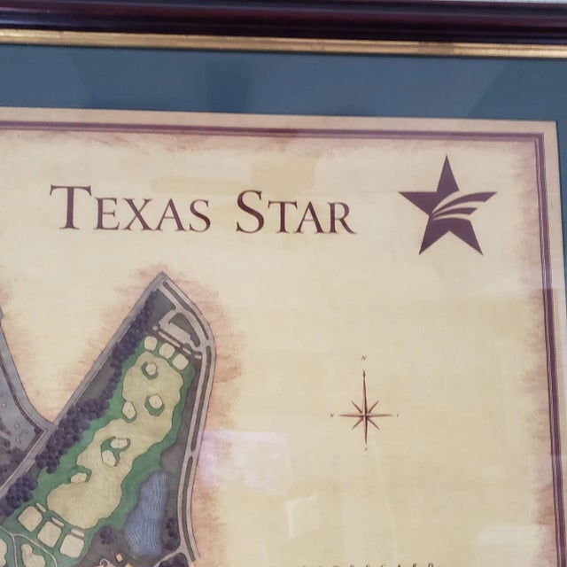 Late 20th Century Keith Foster Texas Star Golf Course Map Print Euless For Sale In Tulsa - Image 6 of 8