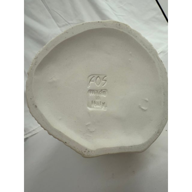 Modern Monolite White Vase- Fos Ceramiche For Sale - Image 3 of 3