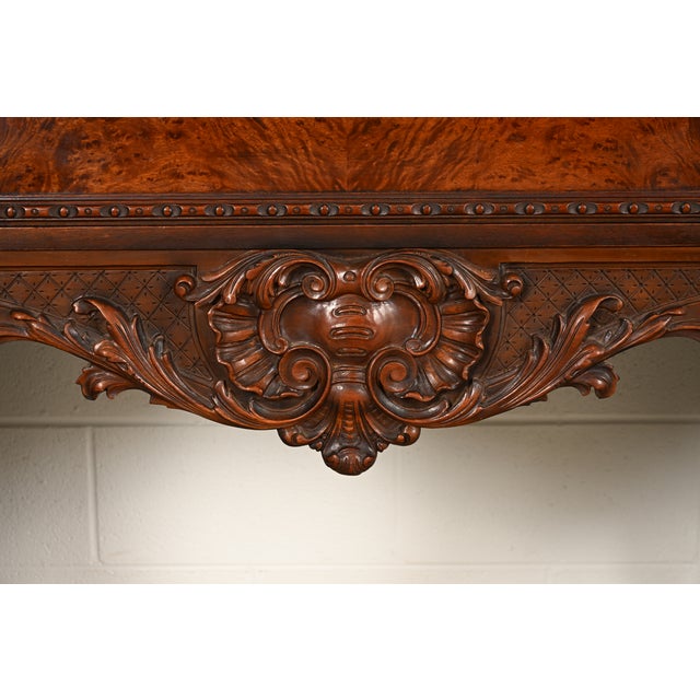 Berkey & Gay Style Chippendale Carved Mahogany Sideboard or Bar Cabinet, Circa 1920s For Sale - Image 11 of 18