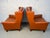 Pair of Mid-Century Modern Danish Leather Chairs by Wiels Møbler For Sale - Image 4 of 17