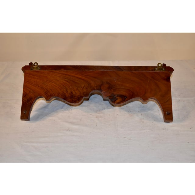 Wood 19th Century Mahogany Bracket Shelf From England For Sale - Image 7 of 10
