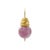 Modern Pink Tourmaline Earring 14k Gold Hook-Set of 2 For Sale - Image 3 of 8