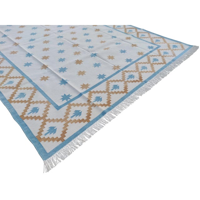 Not Yet Made - Made To Order Handmade Cotton Star and Gingham Rug For Sale - Image 5 of 11
