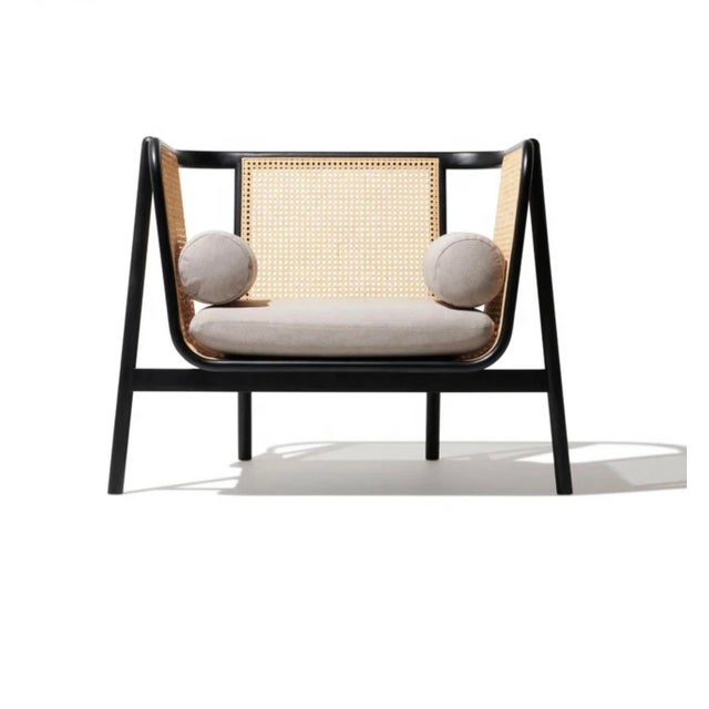 Archaic’s Contemporary Modern Art Deco Cane Rattan Bentwood Ebony