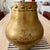 Vintage Modern Brass Planter Catchpot Jardiniere Patina Studded Hammered 13”x12” For Sale - Image 9 of 12