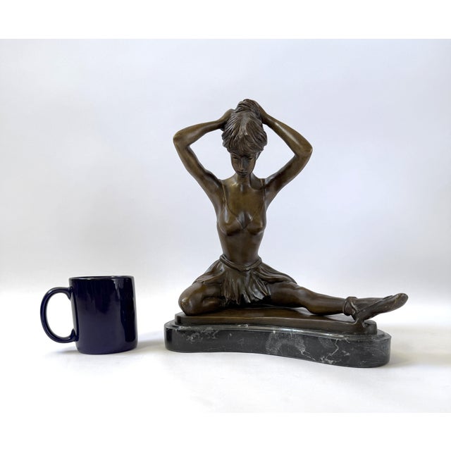 Bronze Statue of Seated Ballerina – 13" For Sale - Image 12 of 12