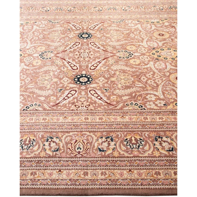 Solo Rugs Mogul, One-of-a-Kind Handmade Area Rug in Brown, 6' 3" x 9' 2" For Sale - Image 4 of 8