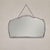 1930s Art Deco Beveled Wall Mirror Chain Hung Foxed Glass Silver Crest 22 Inch For Sale - Image 5 of 11