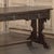Wood Antique Neo Gothic Carved Oak Trestle Three Drawer Writing Desk For Sale - Image 7 of 18