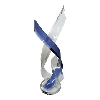 1990s Abstract Lucite Sculpture by Shlomi Haziza For Sale