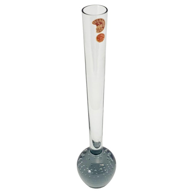 Holmegaard Holmegaard Per Lütken Bubbles Orchid Vase 9.625", Denmark, C. 1952–1965 For Sale - Image 4 of 12