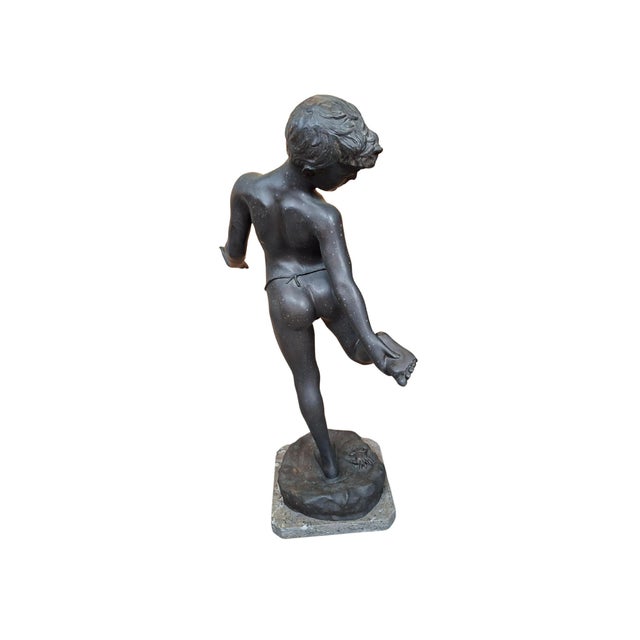 Black The Child Bitten by the Crab, 1990, Bronze For Sale - Image 8 of 11