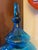 Monumental Antique 19th Century Blue Cut Glass Brandy Decanter For Sale In Tampa - Image 6 of 9