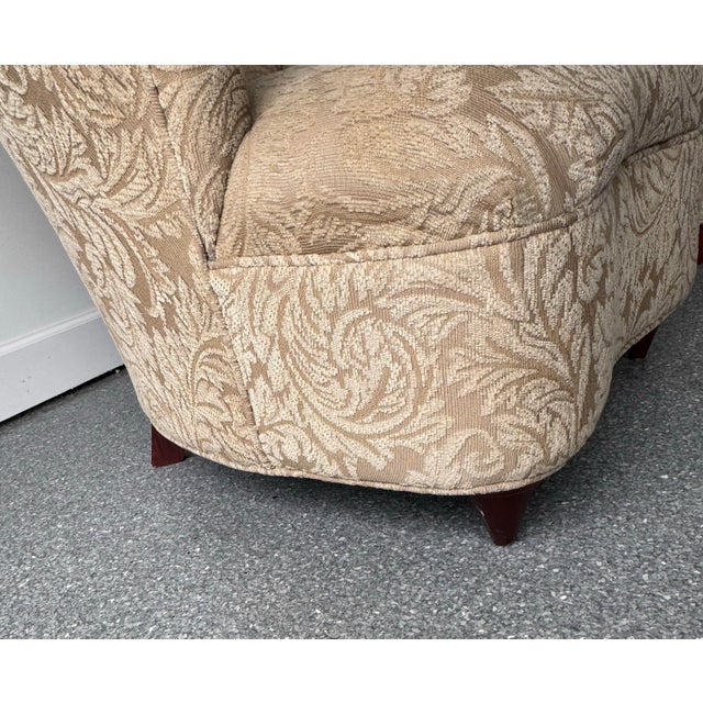 Pair of Grand Postmodern Asymmetrical Lounge Chairs in the Manner of Grosfeld House. For Sale - Image 4 of 9