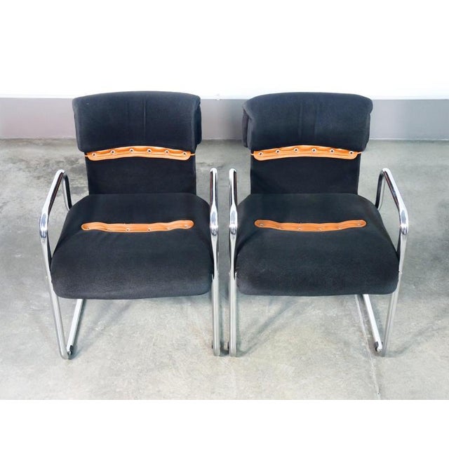 Set of four chairs design by guido faleschini for mariani origin italy period 1970s designer guido faleschini (1924-) was...