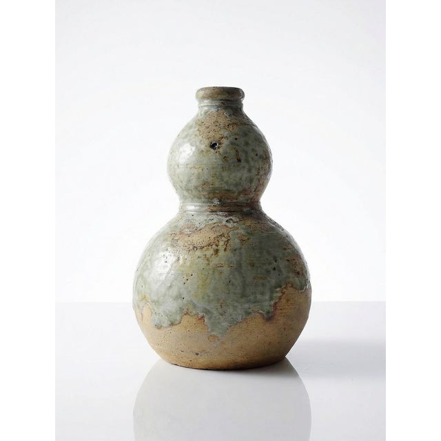 Small Japanese Double-Walled Ceramic Sake Flask from Iga, 1950s For Sale - Image 15 of 15