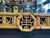 Wood Large Vintage Chinoiserie Bamboo and Brass Wall Mirror For Sale - Image 7 of 12