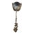 Early 20th Century Small Floral Silver Sugar Spoon For Sale